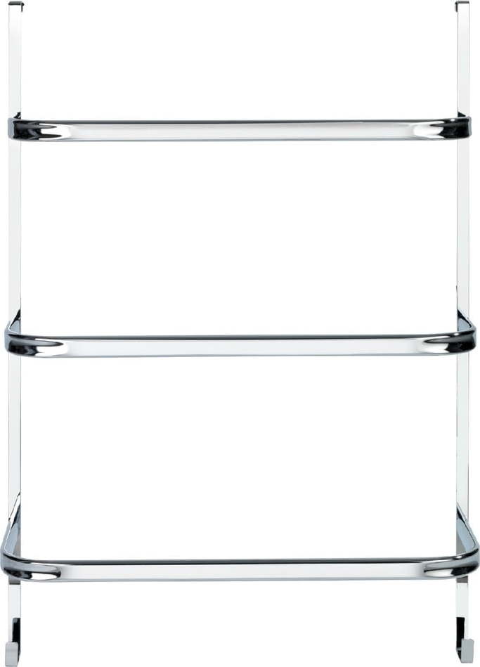 Stříbrný samodržící věšák na ručníky Wenko Towel Holder Chrome