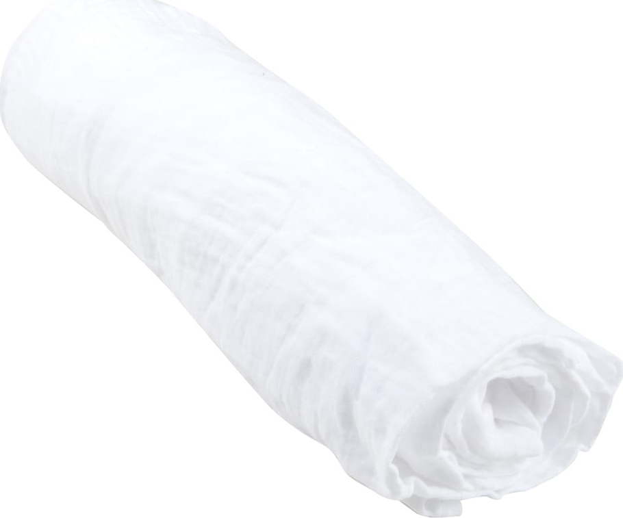 Napínací mušelínové dětské prostěradlo do postýlky 60x120 cm – Bébé Douceur Bébé Douceur