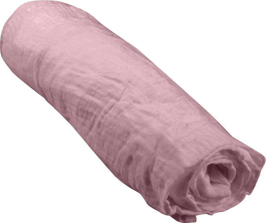 Napínací mušelínové dětské prostěradlo do postýlky 70x140 cm – Bébé Douceur Bébé Douceur