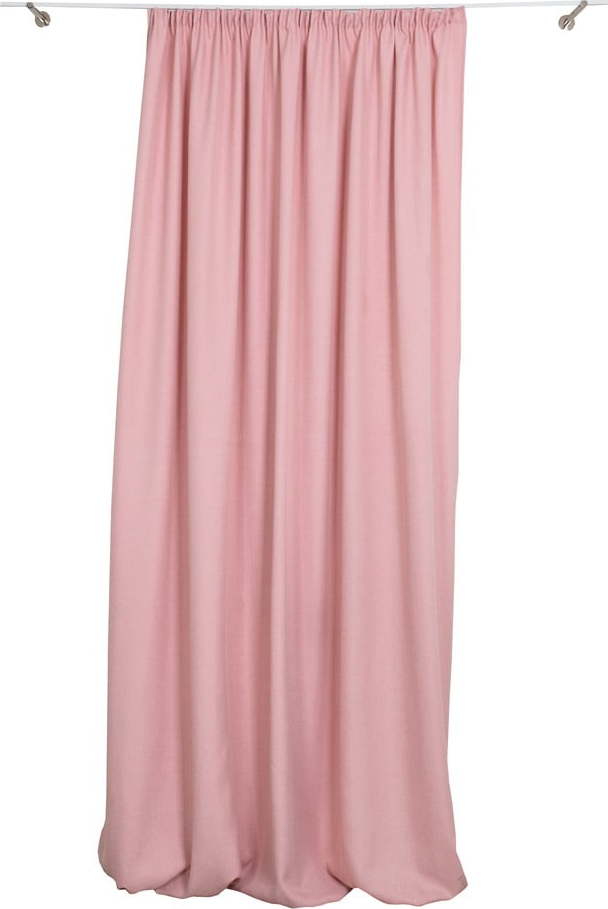 Růžový závěs 210x260 cm Britain – Mendola Fabrics Mendola Fabrics