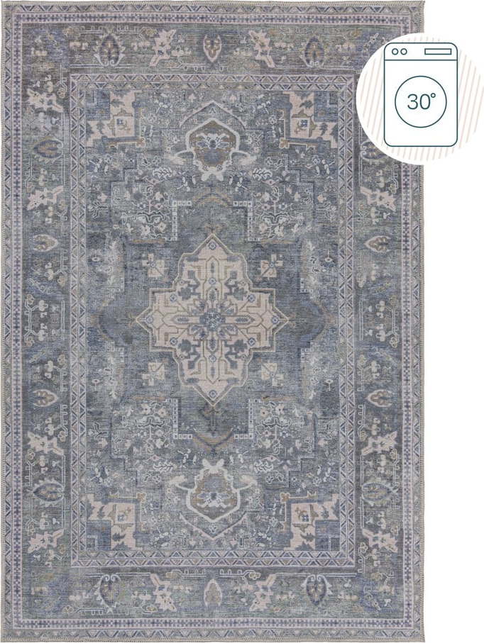 Zelený pratelný koberec s příměsí recyklovaných vláken 120x170 cm Windsor – Flair Rugs Flair Rugs