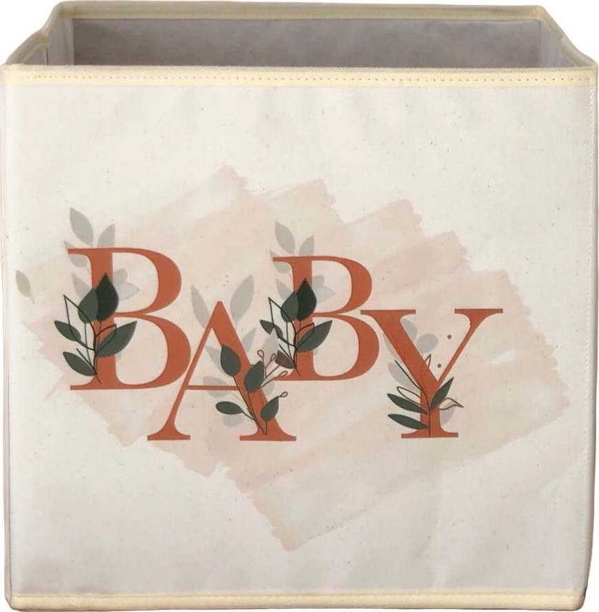 Béžový látkový úložný box 30x30x30 cm – Mioli Decor Mioli Decor