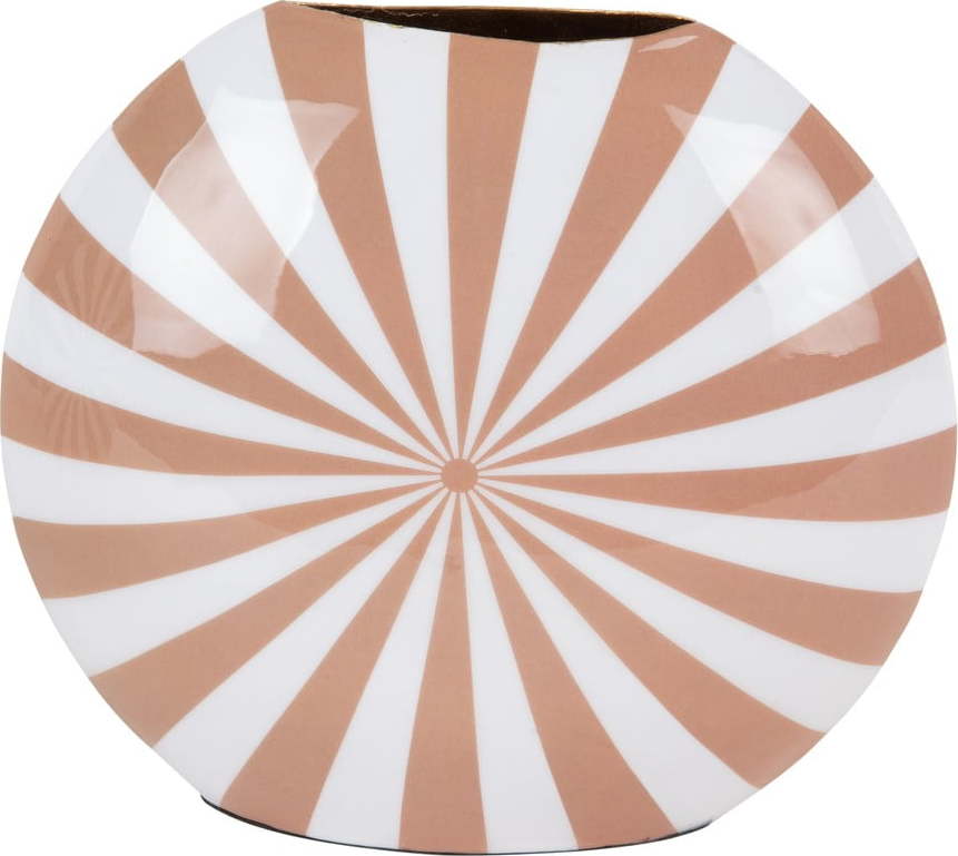 Bílo-oranžová váza (výška 19 cm) Candy Swirl – PT LIVING PT LIVING